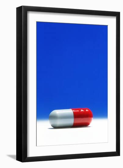 Capsule of Broad-spectrum Antibiotic Drug-David Parker-Framed Photographic Print