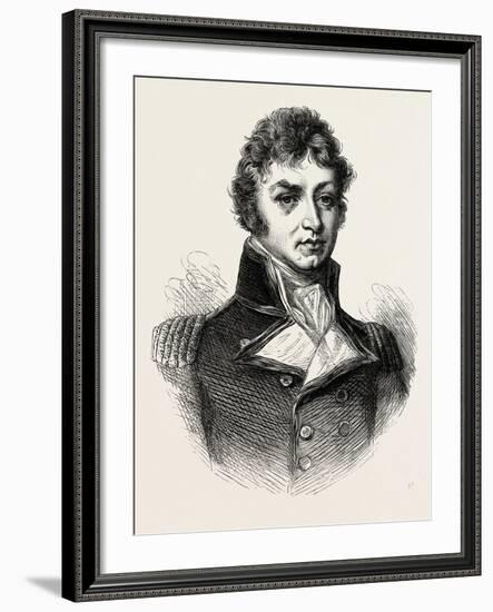 Captain (Afterwards Sir Philip) Broke. (From a Portrait Published in 1815.) His Most Notable Accomp-null-Framed Giclee Print