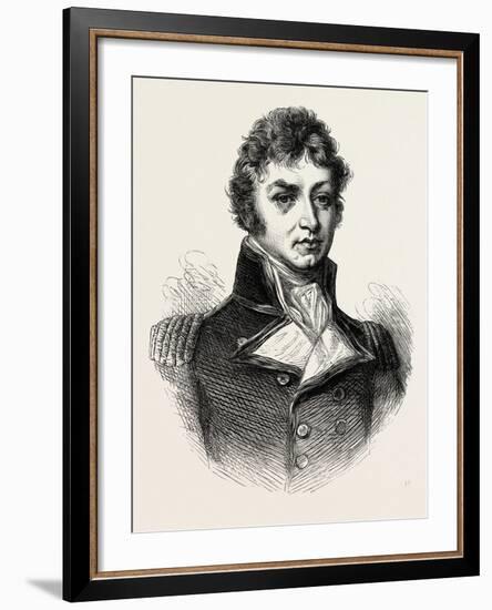 Captain (Afterwards Sir Philip) Broke. (From a Portrait Published in 1815.) His Most Notable Accomp-null-Framed Giclee Print