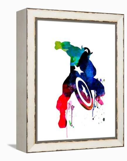 Captain America II-Jack Hunter-Framed Stretched Canvas