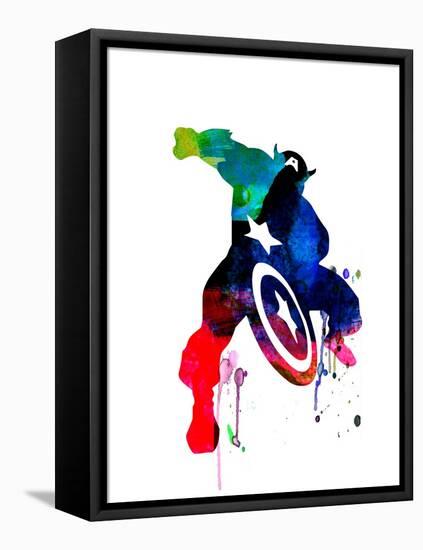 Captain America II-Jack Hunter-Framed Stretched Canvas