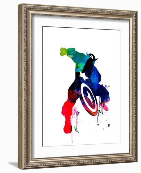 Captain America II-Jack Hunter-Framed Art Print