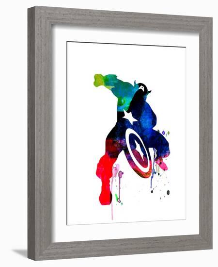 Captain America II-Jack Hunter-Framed Art Print