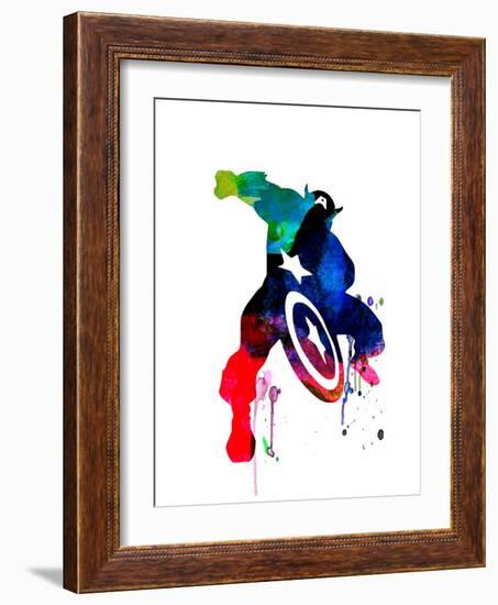 Captain America II-Jack Hunter-Framed Art Print