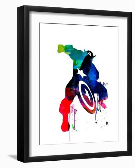 Captain America II-Jack Hunter-Framed Art Print