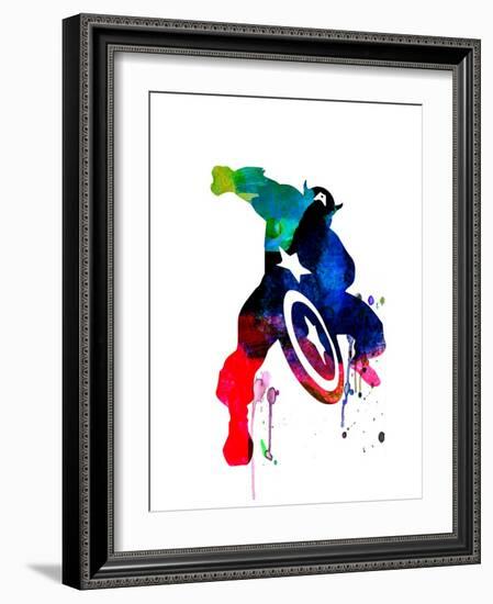 Captain America II-Jack Hunter-Framed Art Print