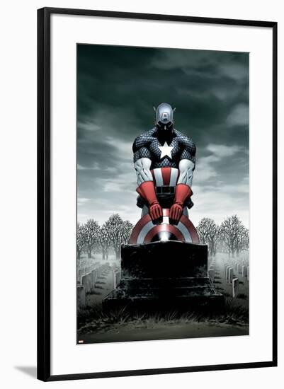 Captain America No.4 Cover: Captain America-Steve Epting-Framed Poster