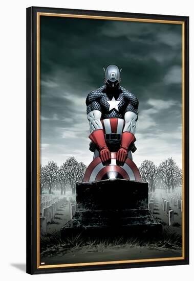 Captain America No.4 Cover: Captain America-Steve Epting-Framed Poster