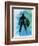 Captain America Watercolor-Jack Hunter-Framed Premium Giclee Print