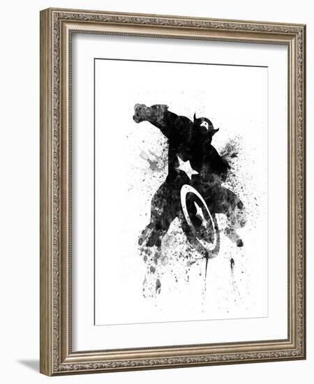 Captain America-Jack Hunter-Framed Art Print