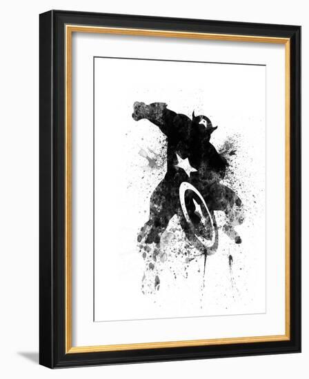 Captain America-Jack Hunter-Framed Art Print