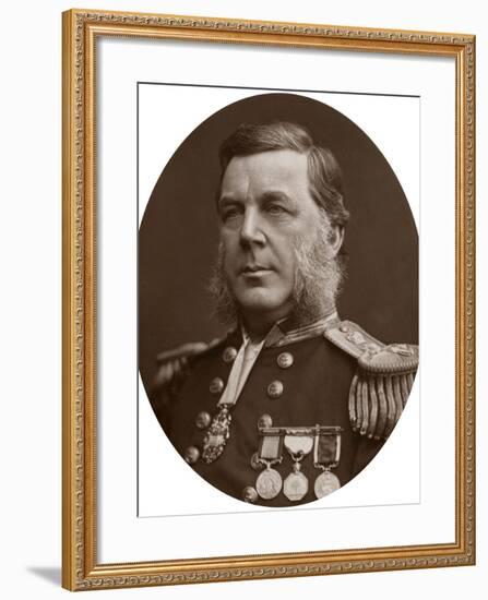 Captain Bedford Clapperton Trevelyan Pim, British Naval Officer, 1883-Lock & Whitfield-Framed Photographic Print