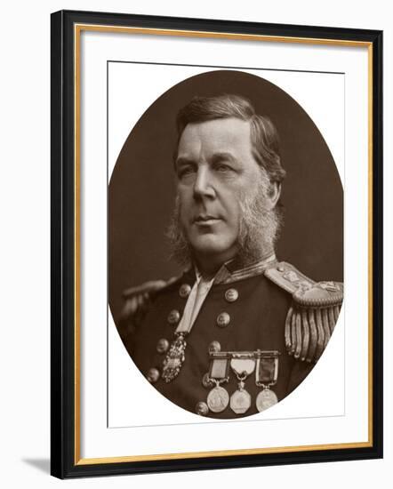 Captain Bedford Clapperton Trevelyan Pim, British Naval Officer, 1883-Lock & Whitfield-Framed Photographic Print