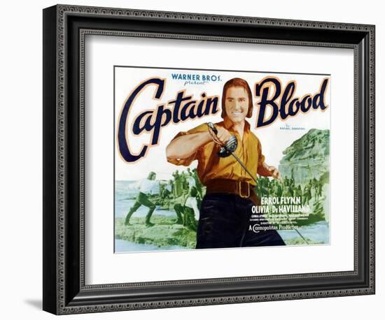 Captain Blood, 1935-null-Framed Premium Giclee Print