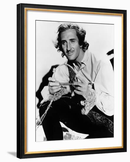 Captain Blood, Basil Rathbone, 1935-null-Framed Photo