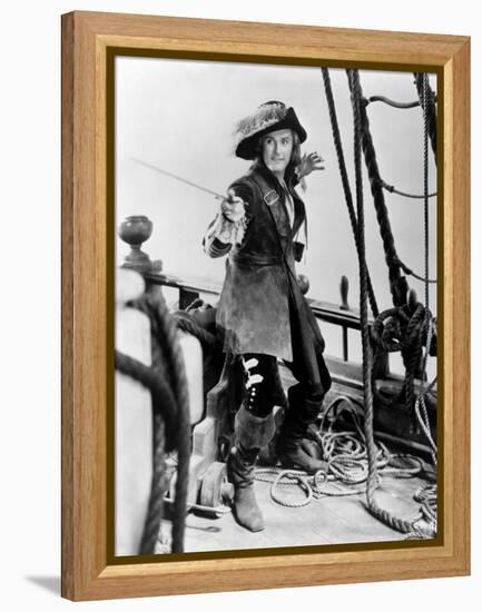 Captain Blood, Errol Flynn, 1935-null-Framed Stretched Canvas