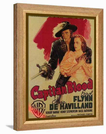 Captain Blood, Italian Movie Poster, 1935-null-Framed Stretched Canvas