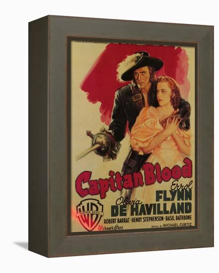 Captain Blood, Italian Movie Poster, 1935-null-Framed Stretched Canvas