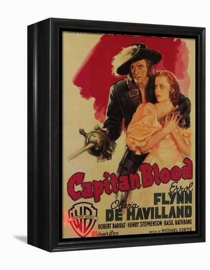 Captain Blood, Italian Movie Poster, 1935-null-Framed Stretched Canvas