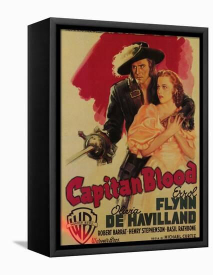 Captain Blood, Italian Movie Poster, 1935-null-Framed Stretched Canvas