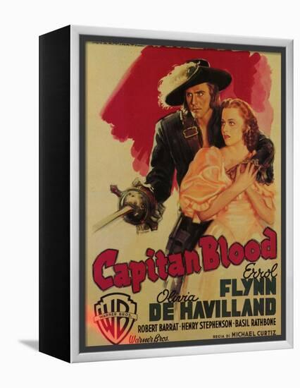 Captain Blood, Italian Movie Poster, 1935-null-Framed Stretched Canvas