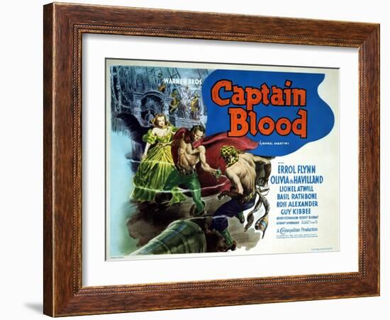 Captain Blood - Lobby Card Reproduction-null-Framed Photo