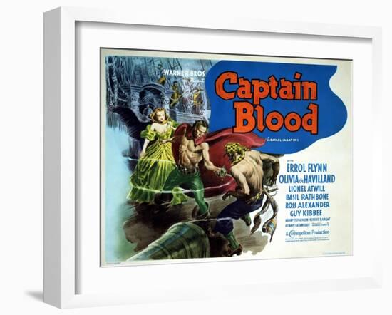 Captain Blood - Lobby Card Reproduction-null-Framed Photo