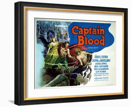 Captain Blood - Lobby Card Reproduction-null-Framed Photo