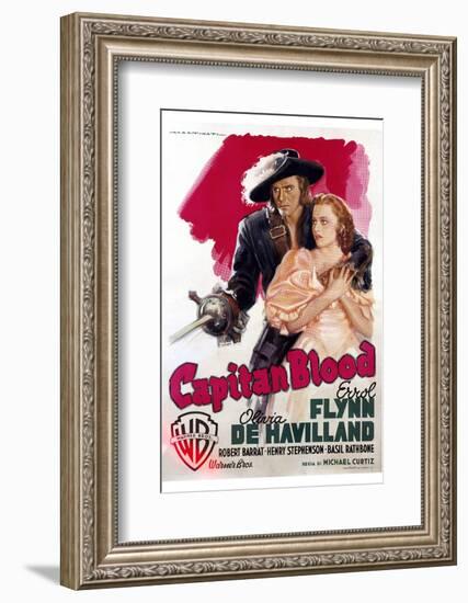 Captain Blood - Movie Poster Reproduction-null-Framed Photo