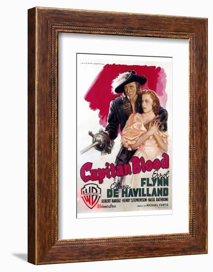 Captain Blood - Movie Poster Reproduction-null-Framed Photo