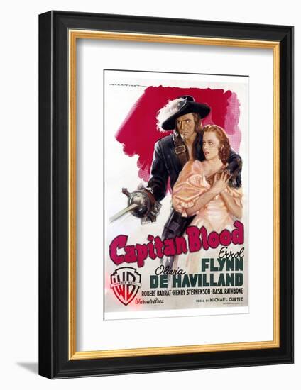 Captain Blood - Movie Poster Reproduction-null-Framed Photo