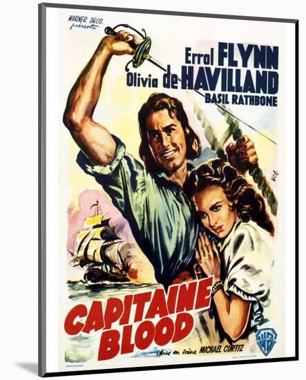 Captain Blood - Movie Poster Reproduction-null-Mounted Photo