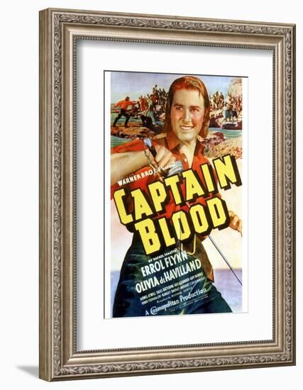 Captain Blood - Movie Poster Reproduction-null-Framed Photo