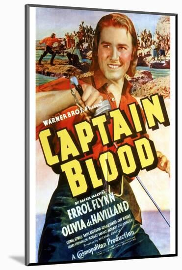 Captain Blood - Movie Poster Reproduction-null-Mounted Photo