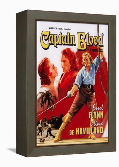 Captain Blood, Swedish Movie Poster, 1935-null-Framed Stretched Canvas