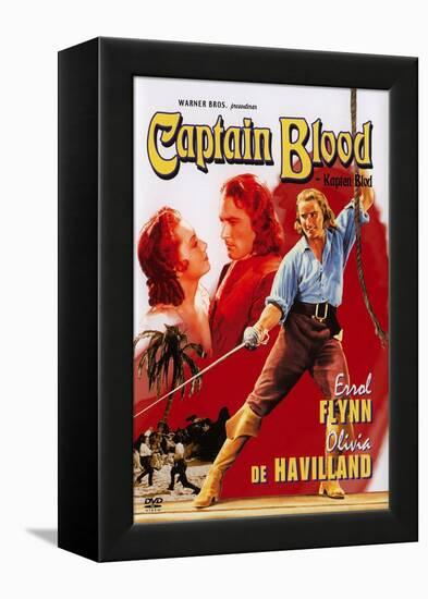 Captain Blood, Swedish Movie Poster, 1935-null-Framed Stretched Canvas