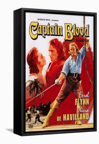 Captain Blood, Swedish Movie Poster, 1935-null-Framed Stretched Canvas