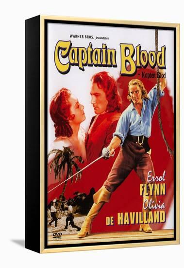 Captain Blood, Swedish Movie Poster, 1935-null-Framed Stretched Canvas