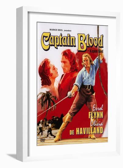 Captain Blood, Swedish Movie Poster, 1935-null-Framed Premium Giclee Print