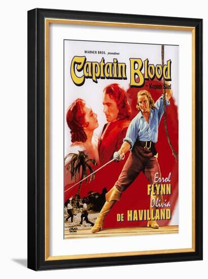 Captain Blood, Swedish Movie Poster, 1935-null-Framed Premium Giclee Print