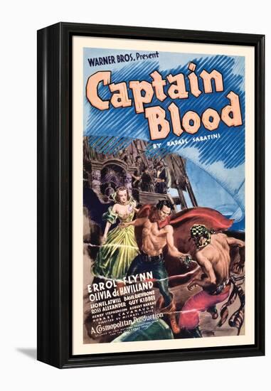 Captain Blood-Alex Raymond-Framed Stretched Canvas