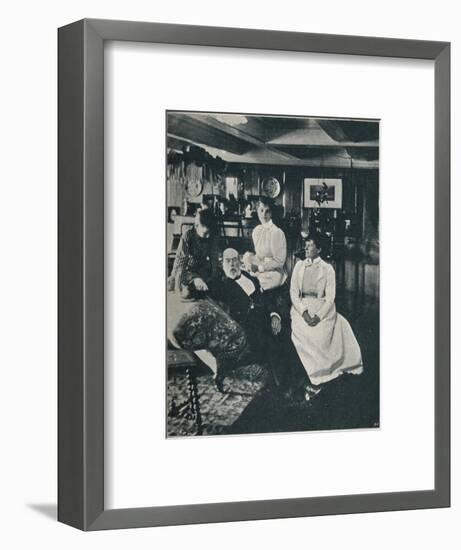 'Captain Bourchier, his Daughter, and Grand-Daughter', c1900, (1910)-Unknown-Framed Photographic Print