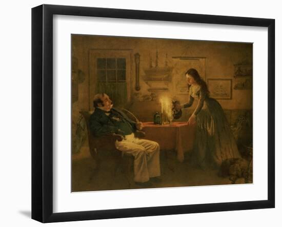 Captain Cuttle & Florence Dombey, 1886-Charles Green-Framed Giclee Print