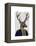 Captain Deer-Fab Funky-Framed Stretched Canvas