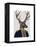 Captain Deer-Fab Funky-Framed Stretched Canvas