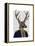 Captain Deer-Fab Funky-Framed Stretched Canvas