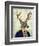 Captain Deer-Fab Funky-Framed Art Print