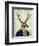 Captain Deer-Fab Funky-Framed Art Print