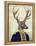 Captain Deer-Fab Funky-Framed Stretched Canvas