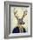 Captain Deer-Fab Funky-Framed Art Print